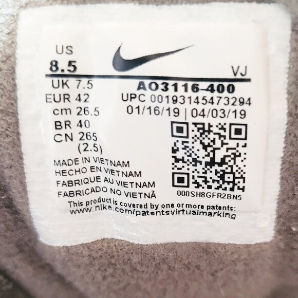 Nike Air Wildwood ACG Midnight Navy Court Purple Sneakers AO3116-400 - Size 8.5 - Picture 8 of 8